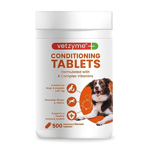 Vetzyme Conditioning Tablets for Dogs, 500 Count