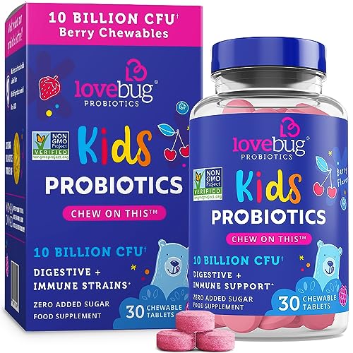 Lovebug Kids Probiotics - 10 Billion CFU Chewables