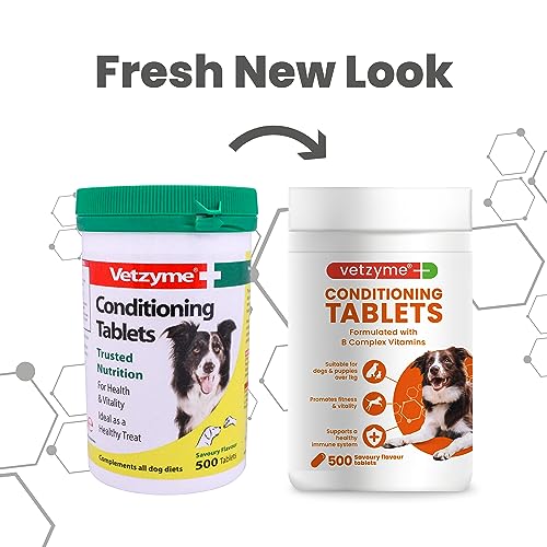 Vetzyme Conditioning Tablets for Dogs, 500 Count