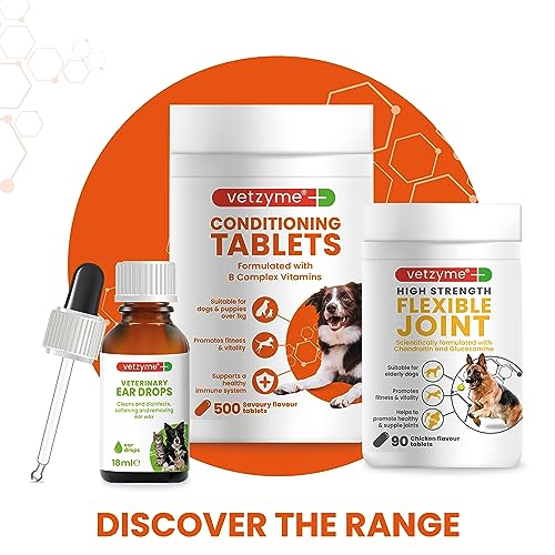Vetzyme Conditioning Tablets for Dogs, 500 Count
