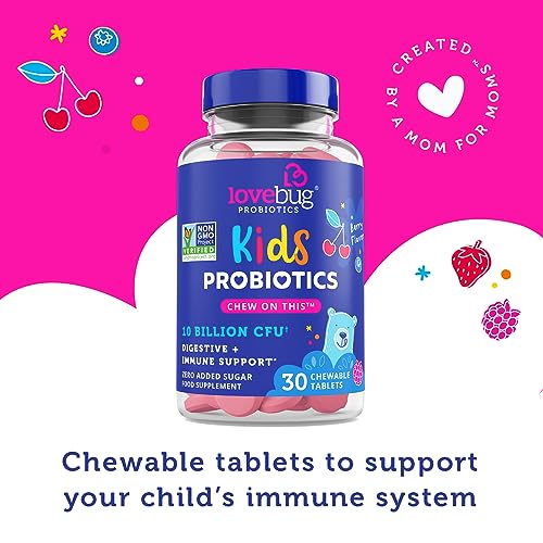 Lovebug Kids Probiotics - 10 Billion CFU Chewables