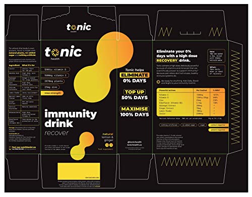 High Dose Immunity Drink Sachets with Vitamins C, D, Zinc