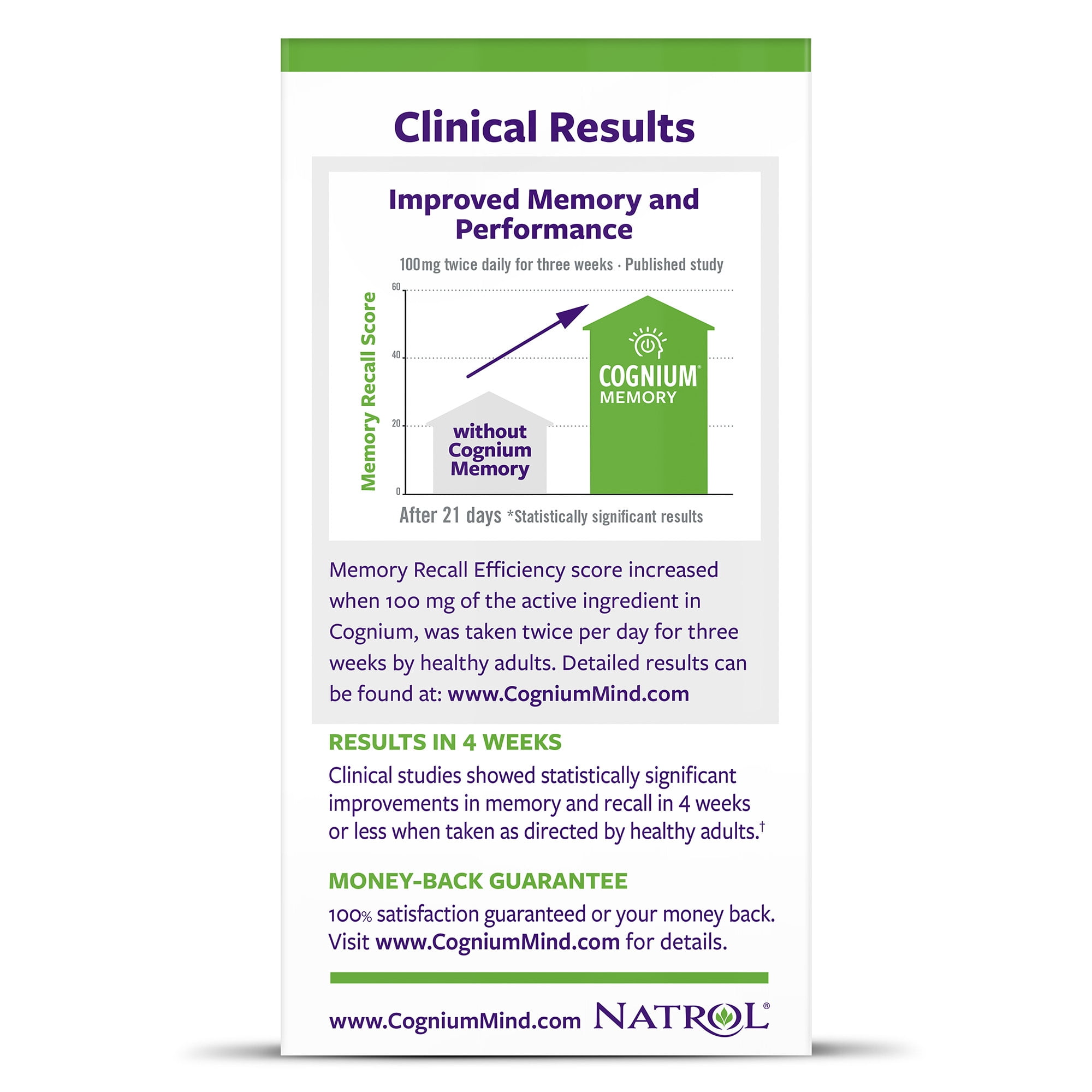 Natrol Cognium Memory Tablets - Brain Support 60ct