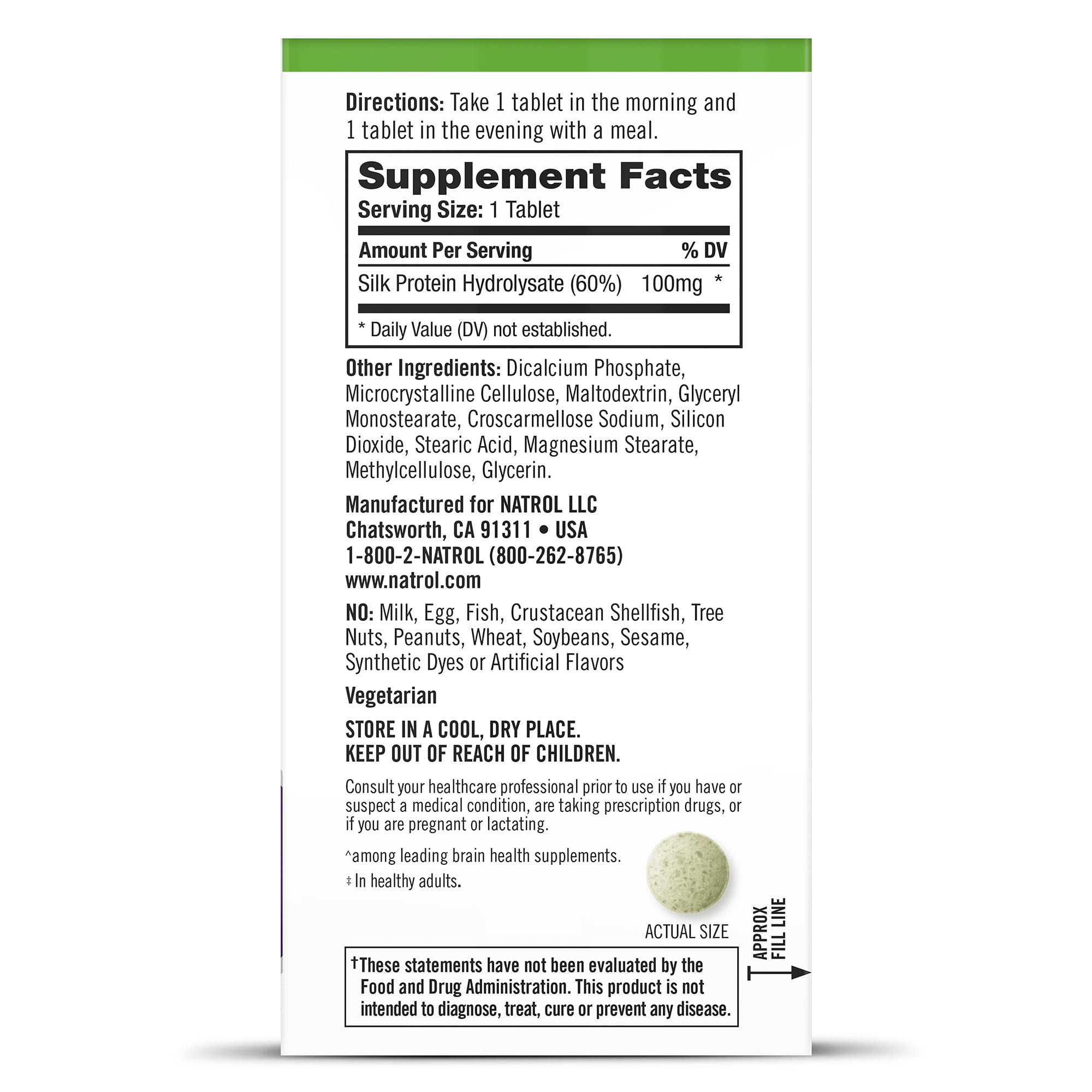 Natrol Cognium Memory Tablets - Brain Support 60ct