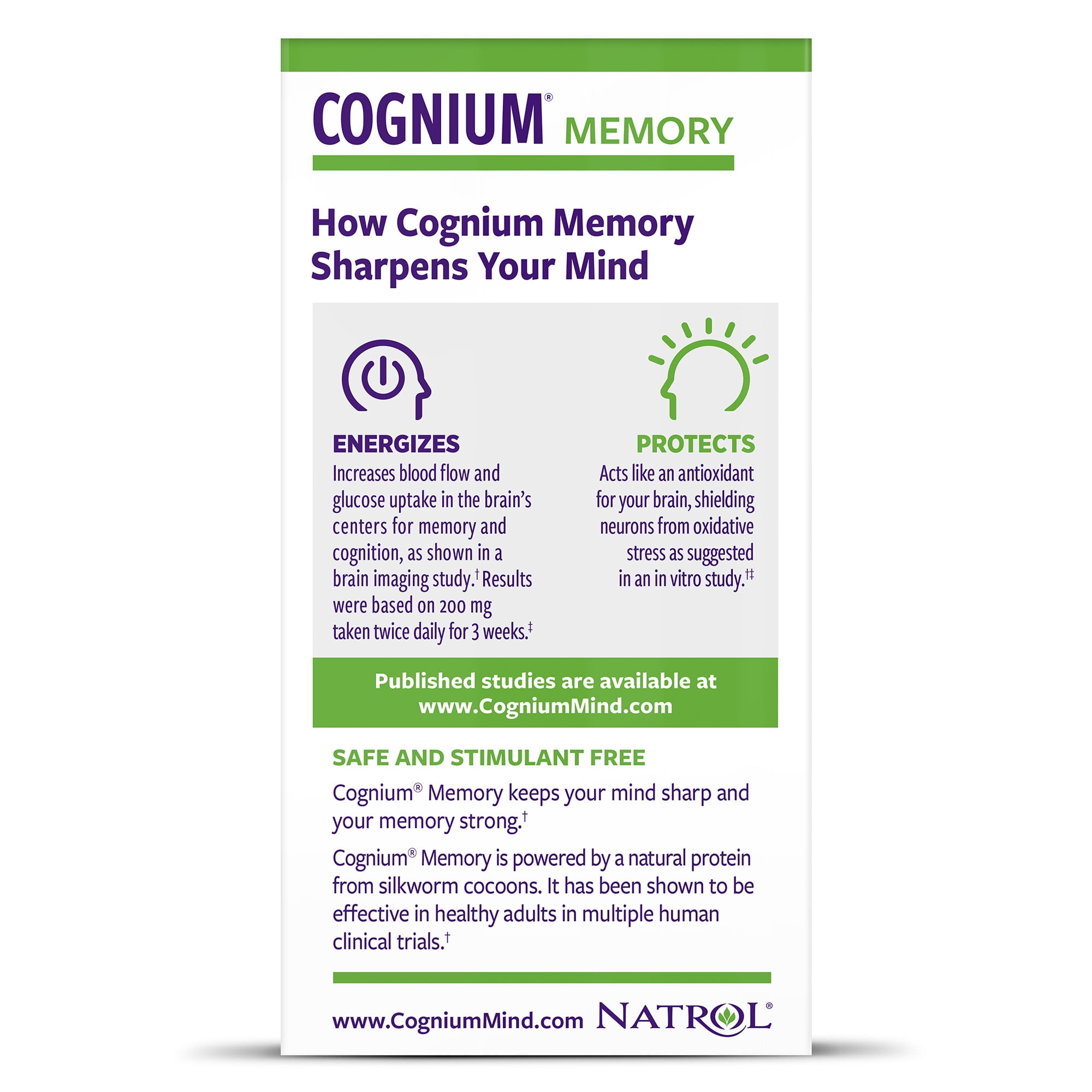 Natrol Cognium Memory Tablets - Brain Support 60ct