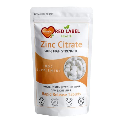 Zinc 50mg - 365 Tablets for Immune Support