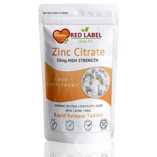 Zinc 50mg - 365 Tablets for Immune Support