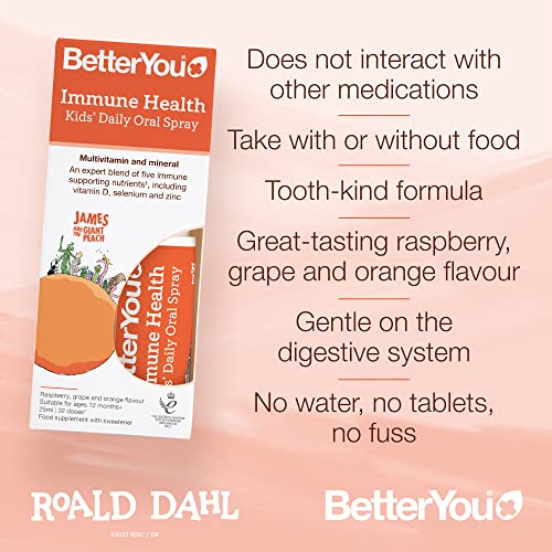 BetterYou Daily Immune Health Spray for Kids 25ml