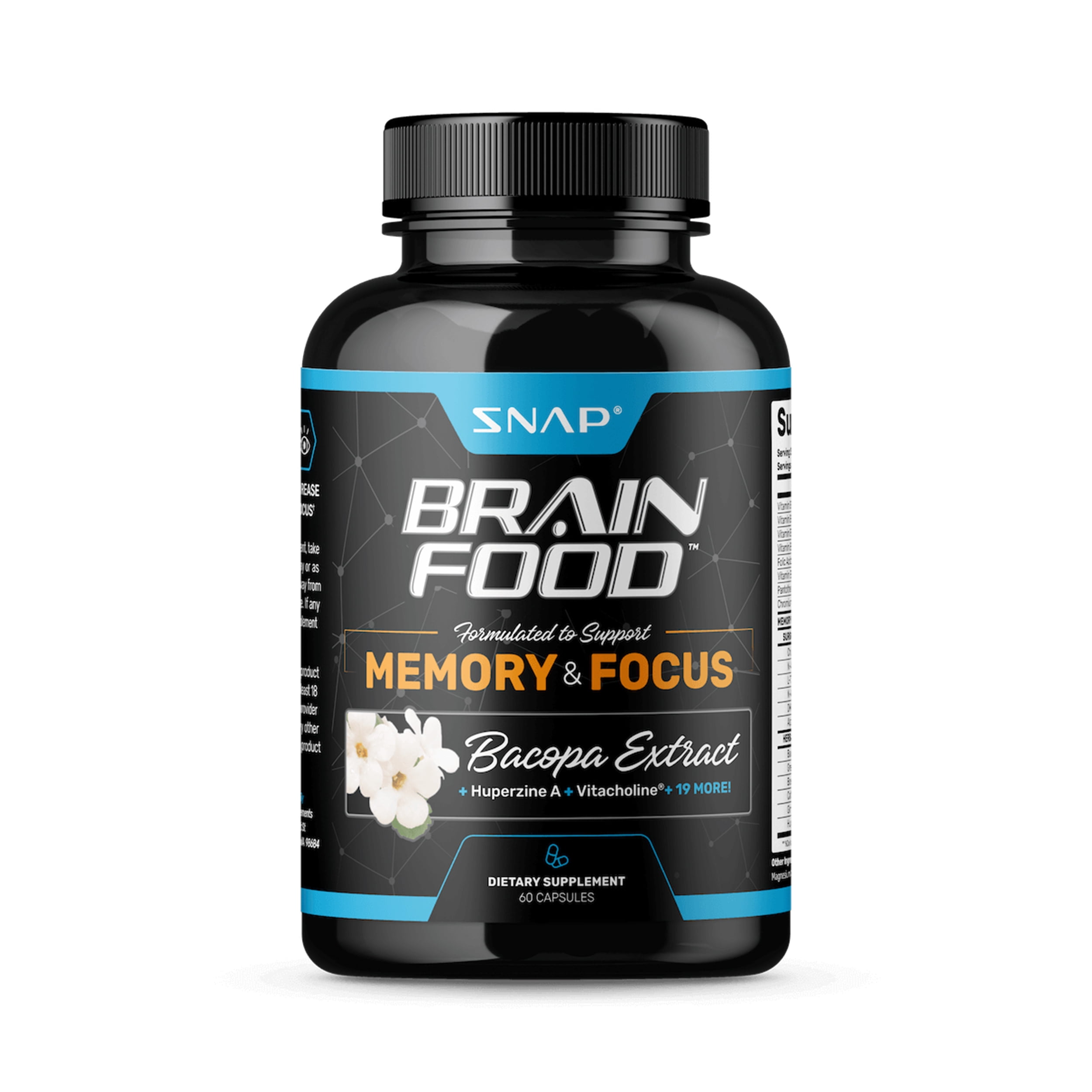 Snap Alpha Brain Memory & Focus Capsules 60ct