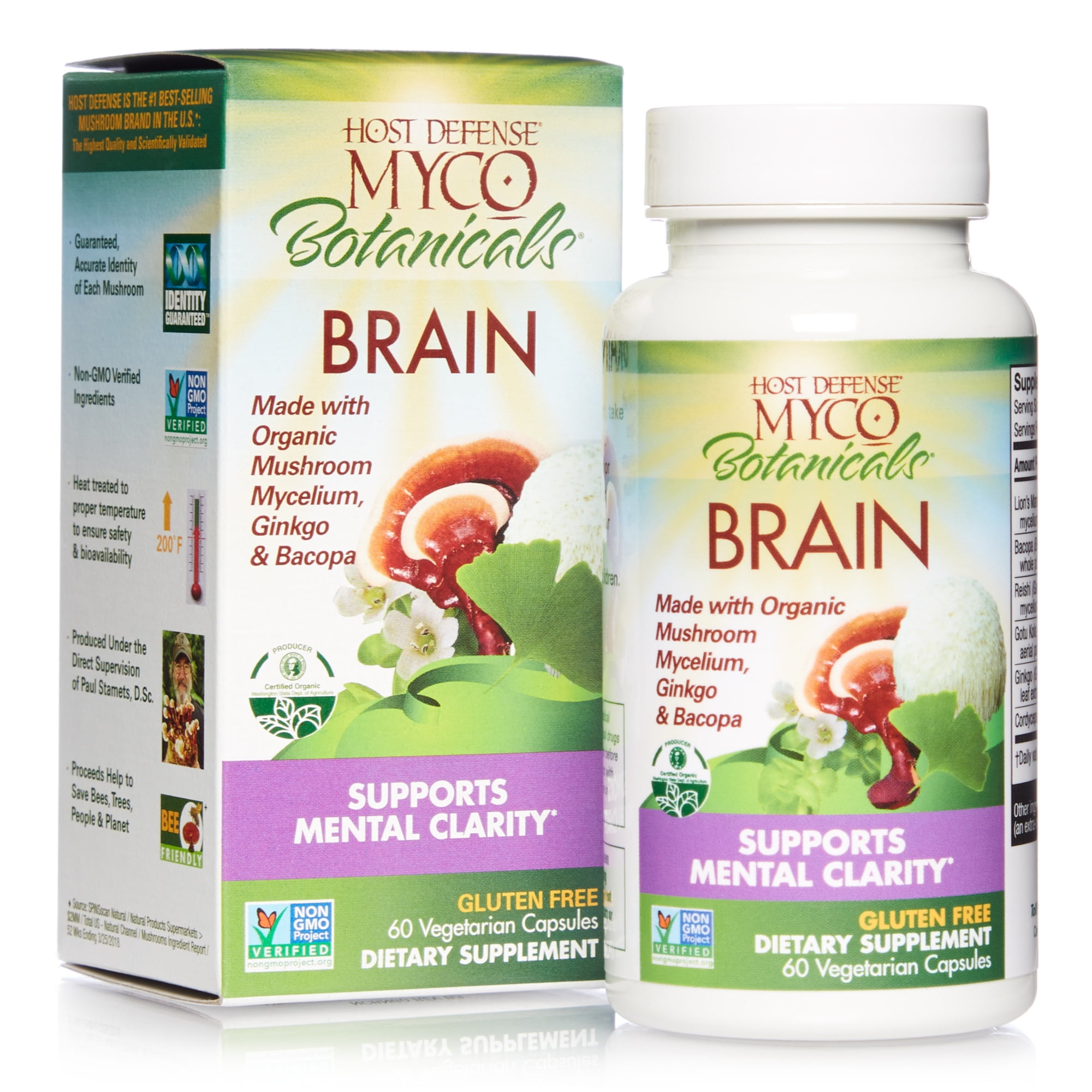 Host Defense Brain Capsules for Focus and Memory