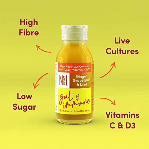 Living Kombucha Health Shots - Ginger, Grapefruit, Lime
