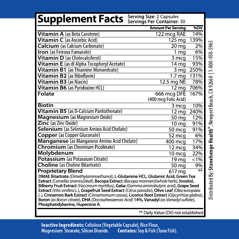 Dynamic Brain Supplement for Memory and Focus