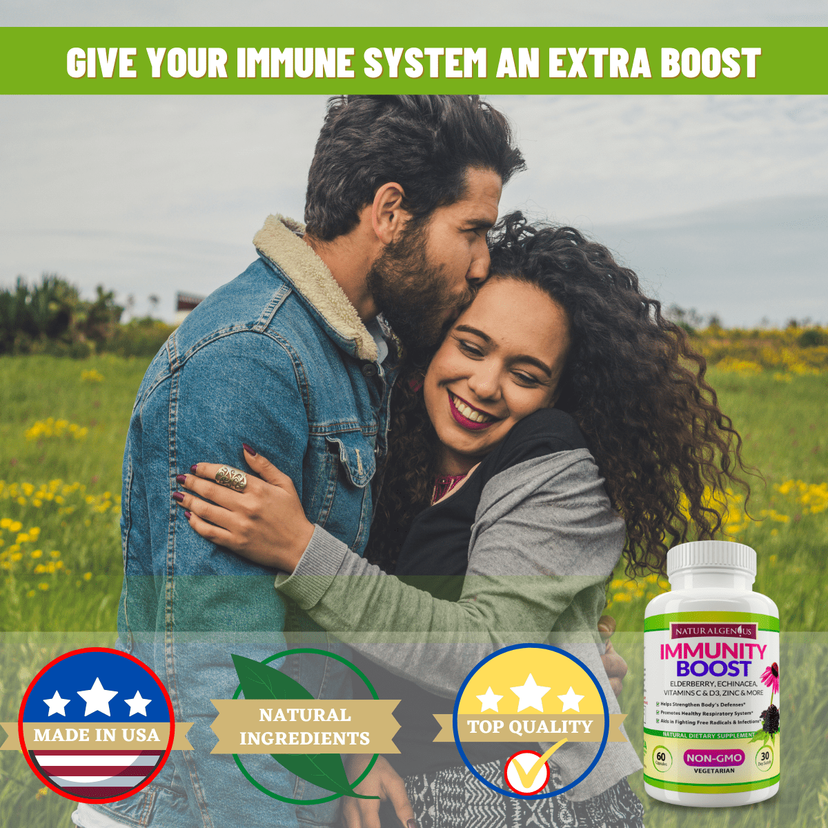 Immune Support Capsules with Elderberry & Echinacea