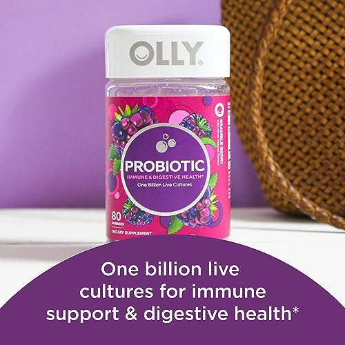 OLLY Berry Probiotic Gummies, 80 Count