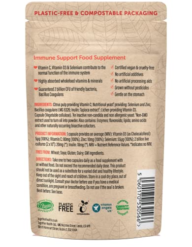 Together Health Immune Complex – Vitamin C, Zinc, Selenium 30 Veggie Caps
