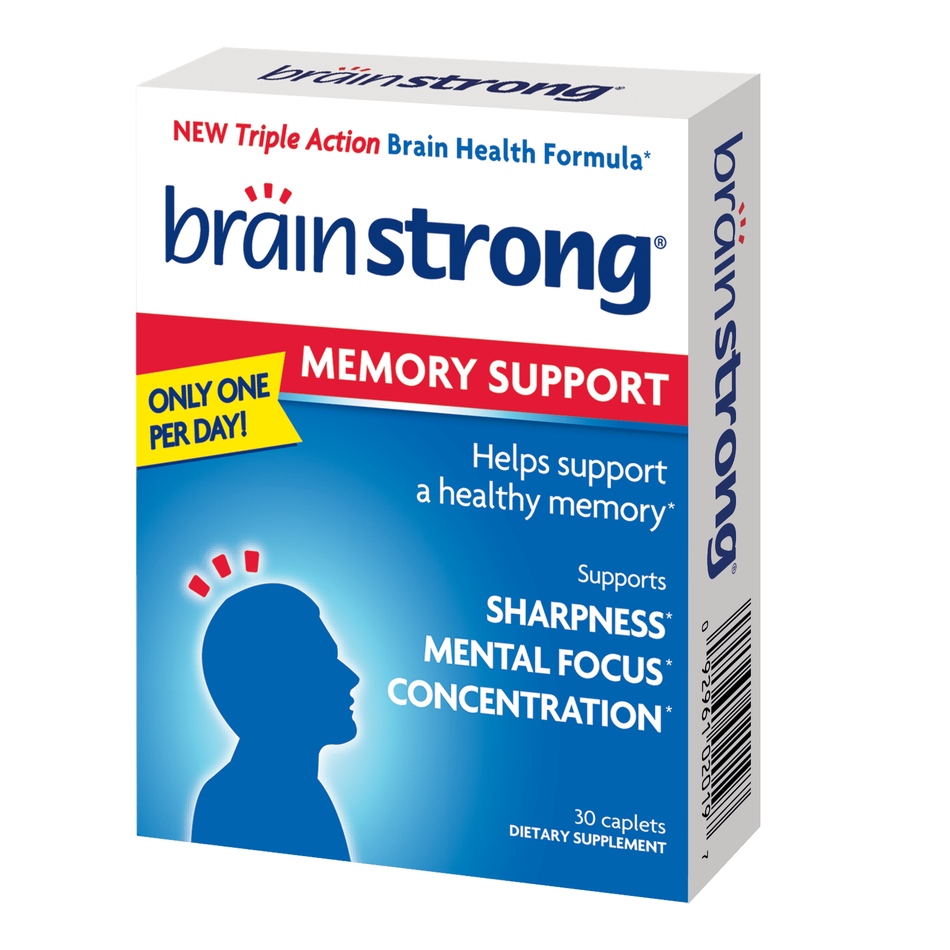 Brain Strong Memory Caplets for Focus and Sharpness