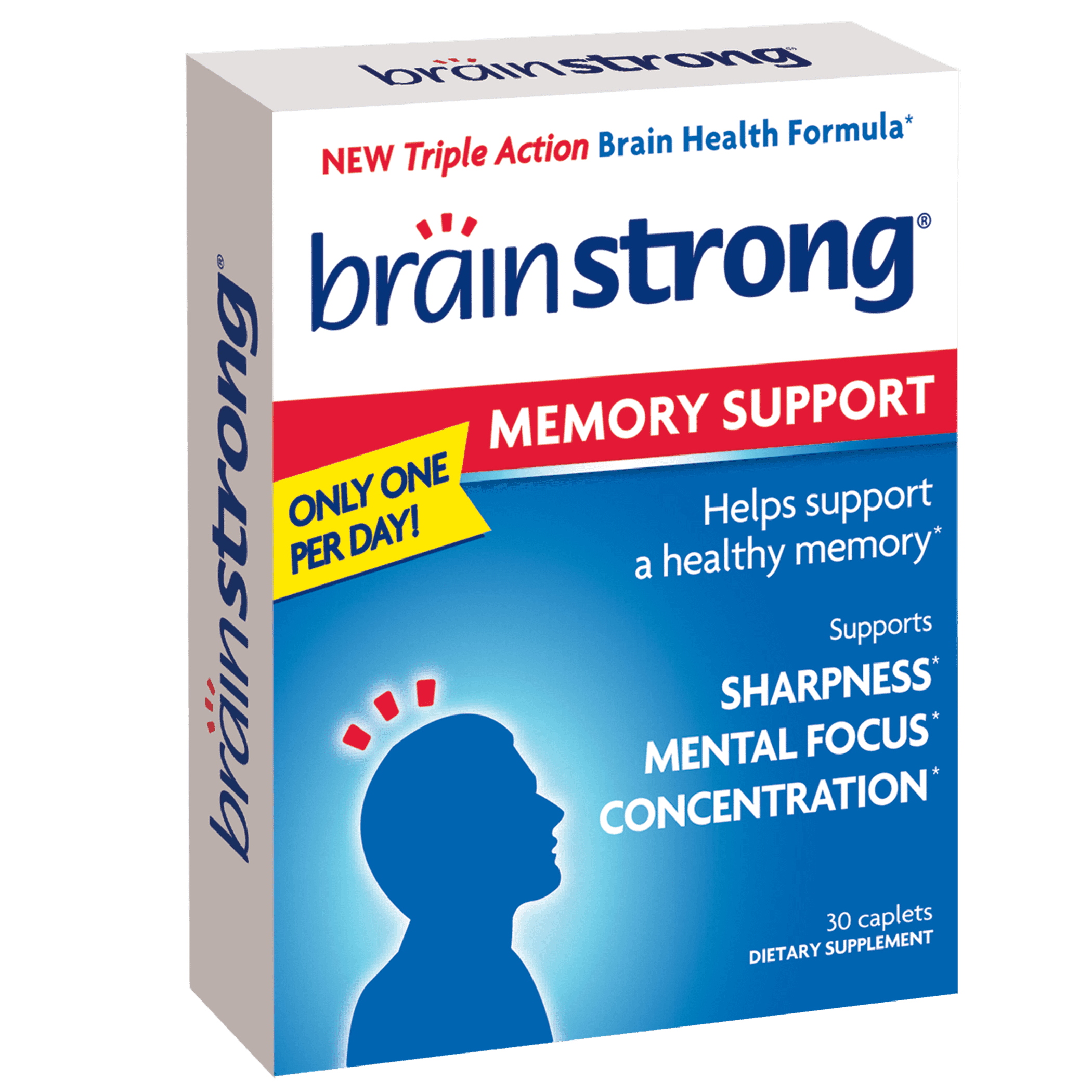 Brain Strong Memory Caplets for Focus and Sharpness