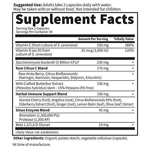 Garden of Life Sinus Support with Herbs and Vitamins