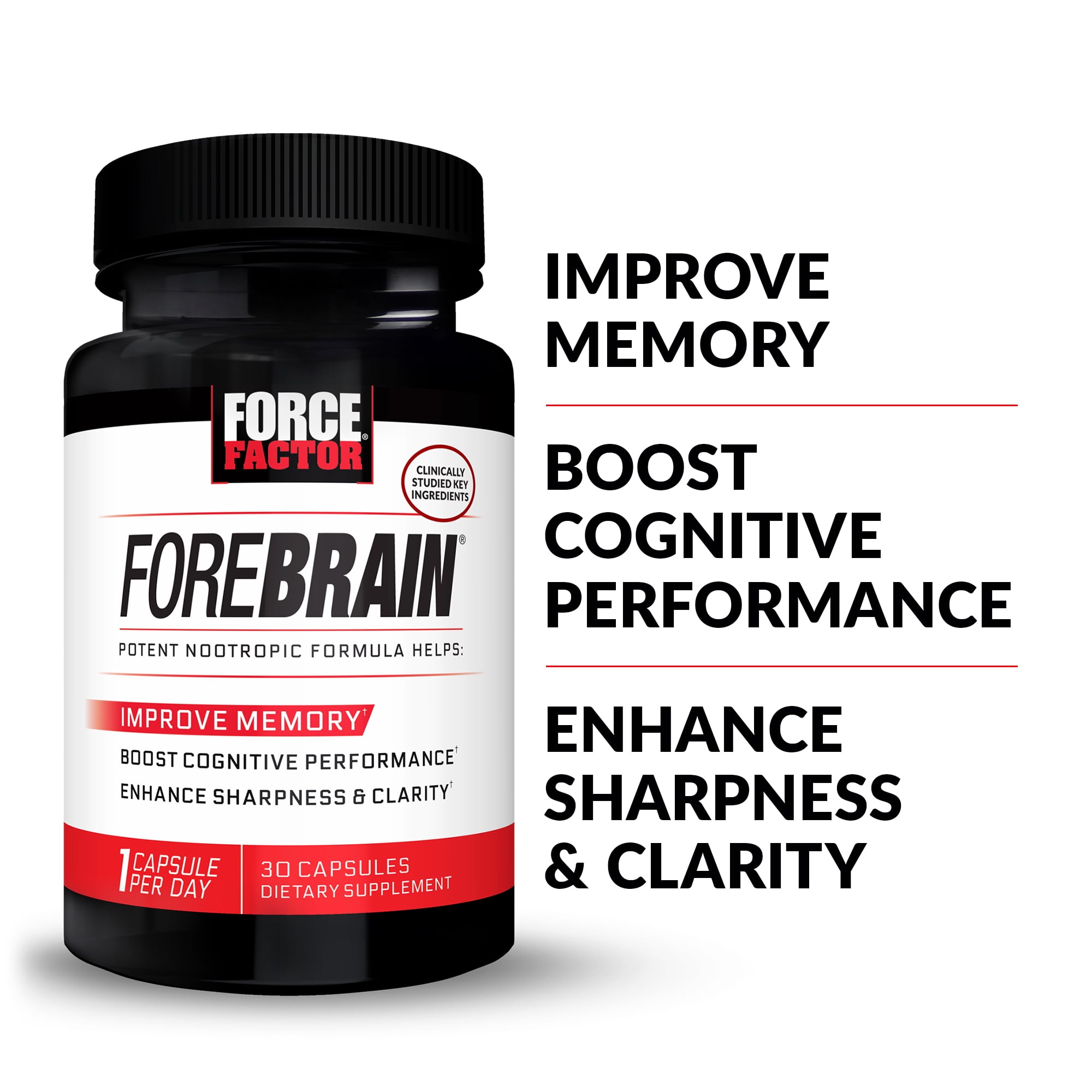 Force Factor Forebrain Memory Support Supplement, 30 Caps