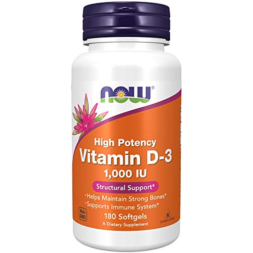 NOW Vitamin D-3 High Potency Softgels