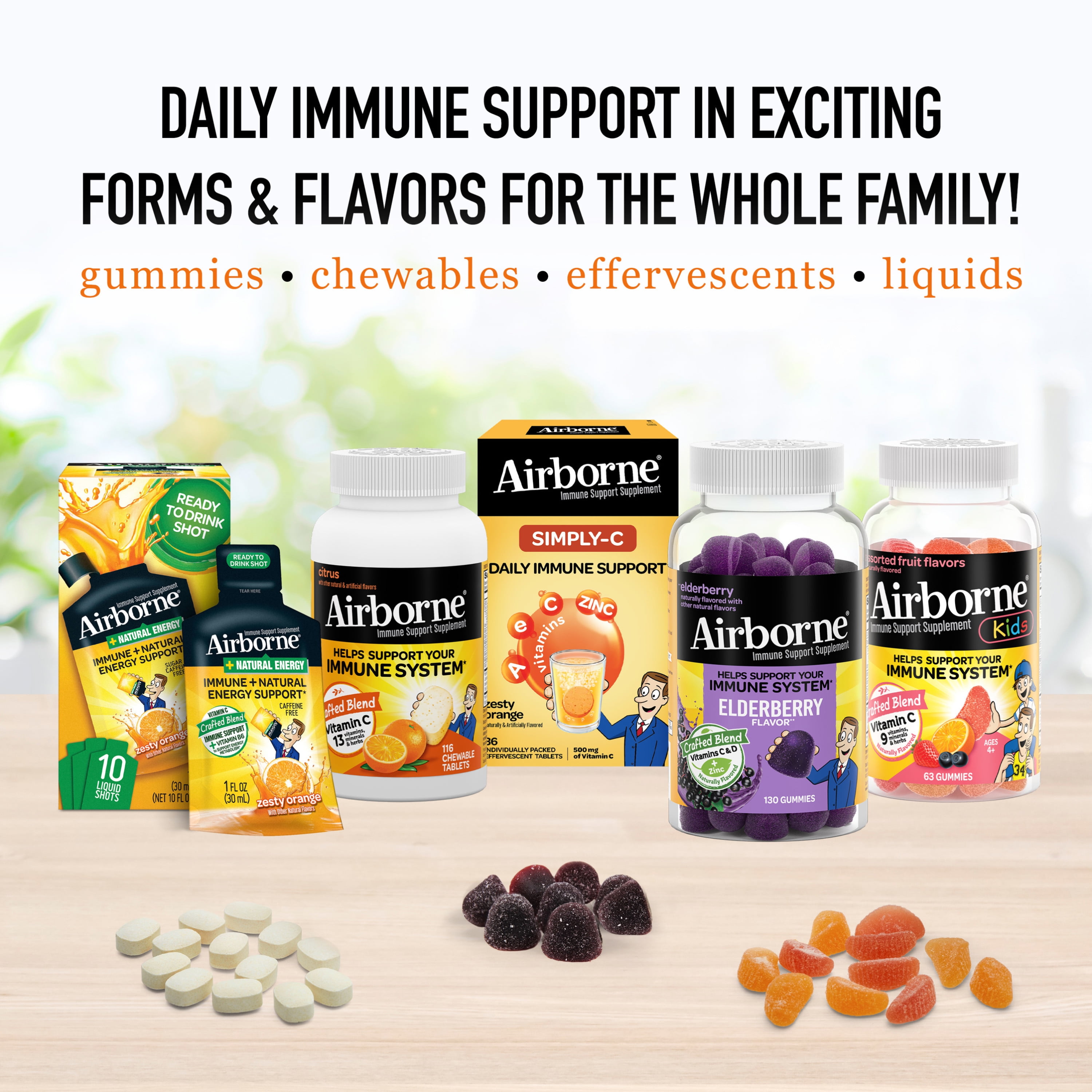 Airborne Citrus Chewables – 1000mg Vitamin C