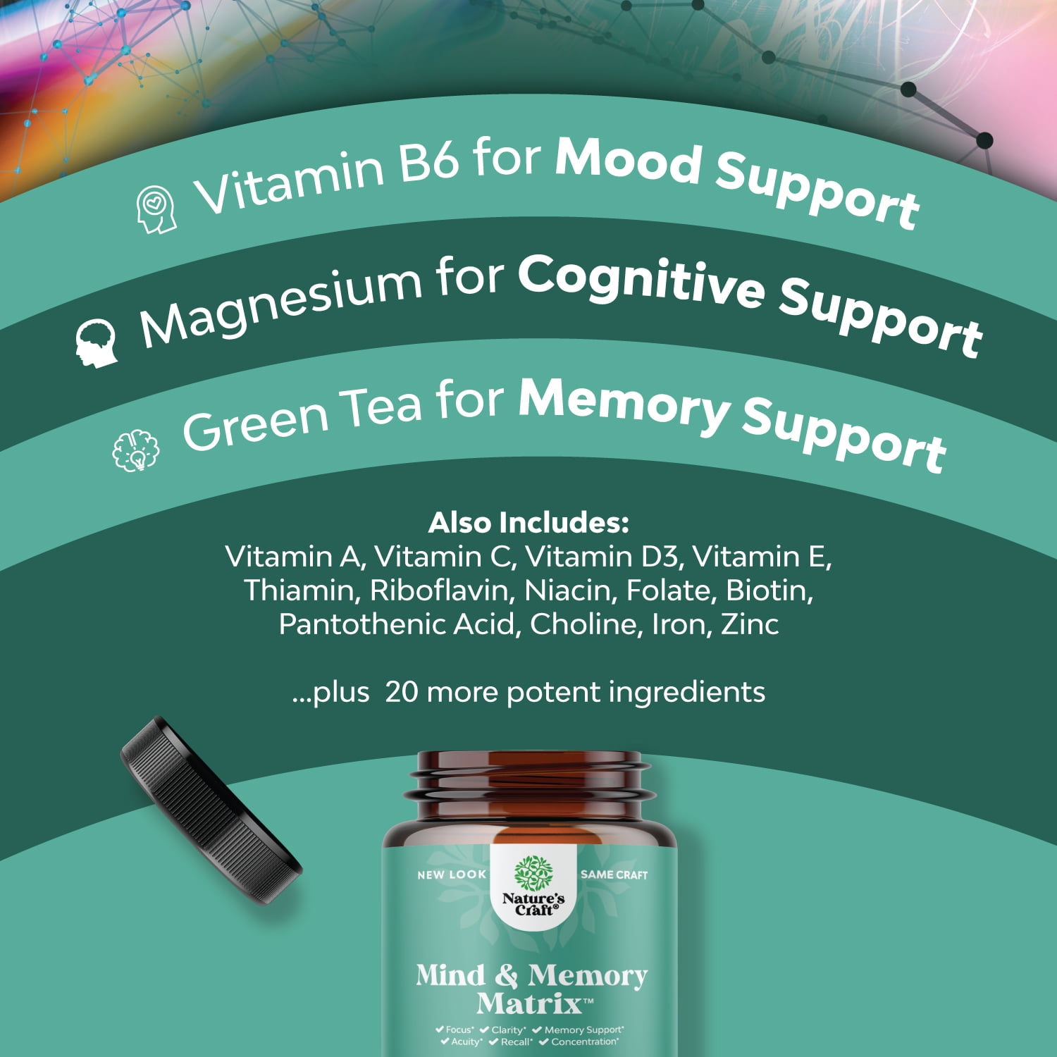 Brain Boosting Supplement for Memory and Focus