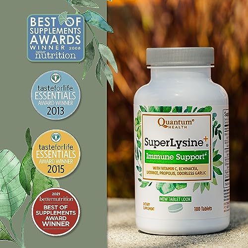Quantum Health Super Lysine Plus Tablets, 180 Count