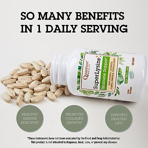 Quantum Health Super Lysine Plus Tablets, 180 Count
