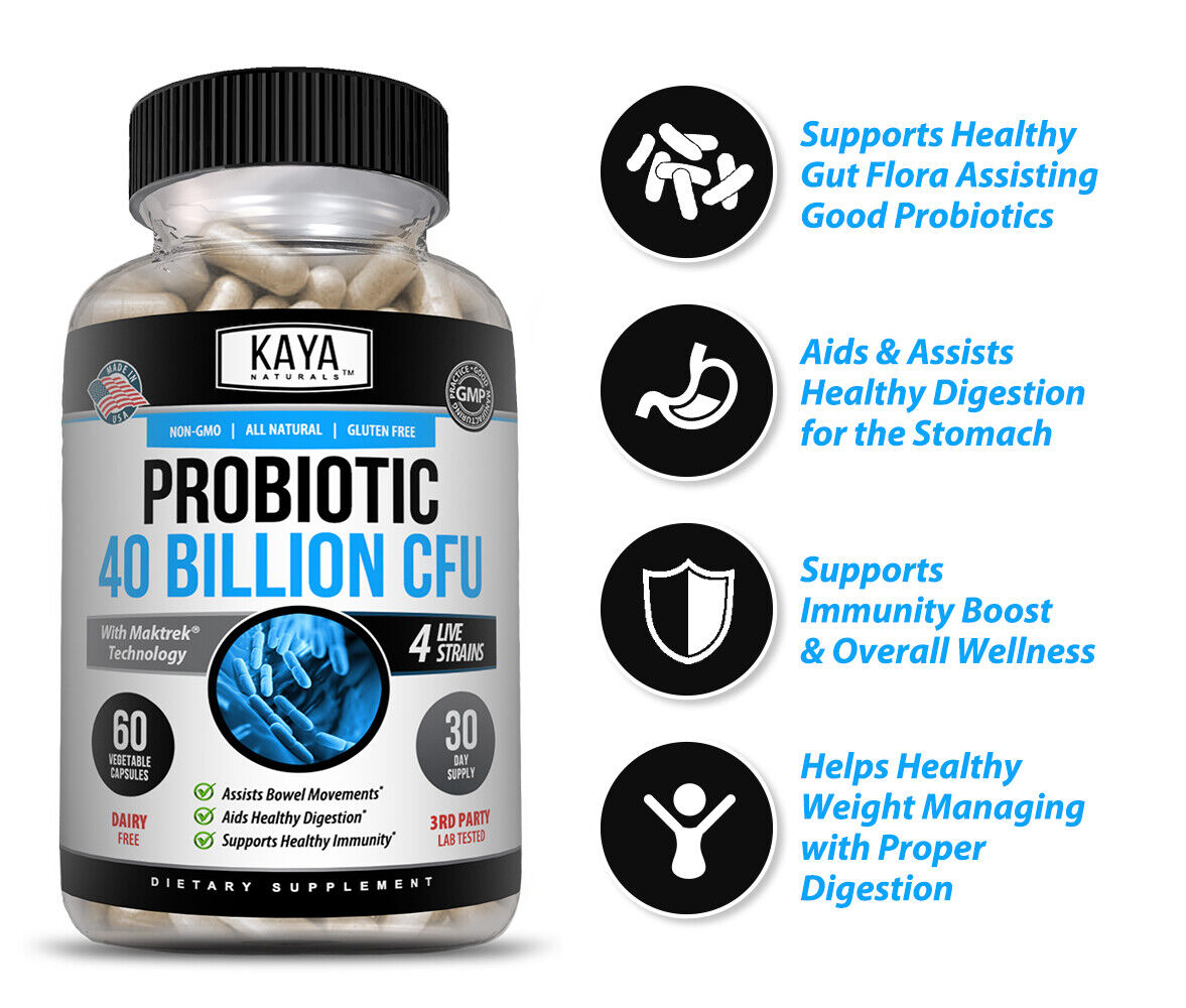 40 Billion CFU Probiotic for Digestive Health