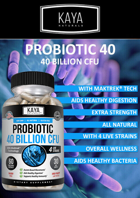 40 Billion CFU Probiotic for Digestive Health