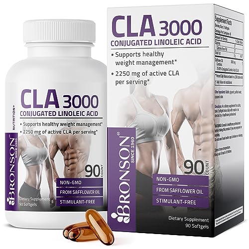 Bronson CLA 3000 High Potency Weight Management Softgels