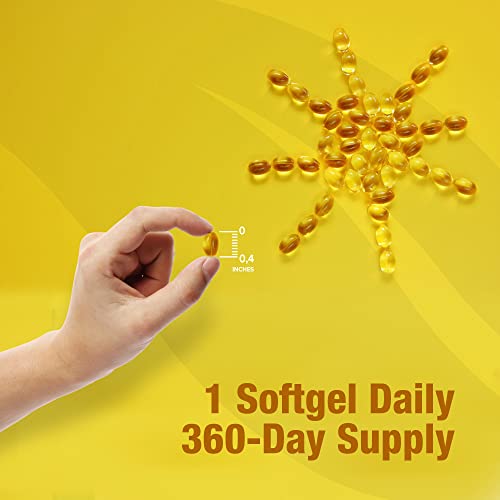 ORZAX Vitamin D3 2000 IU Softgels, Immune Support