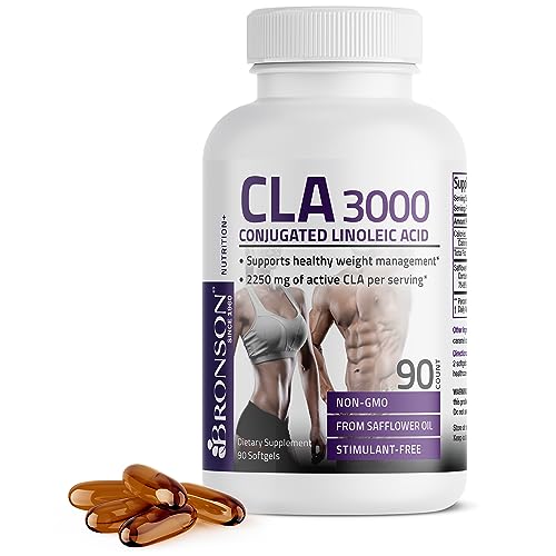 Bronson CLA 3000 High Potency Weight Management Softgels