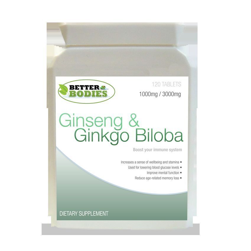 Ginkgo Biloba 3000mg & Korean Ginseng 1000mg