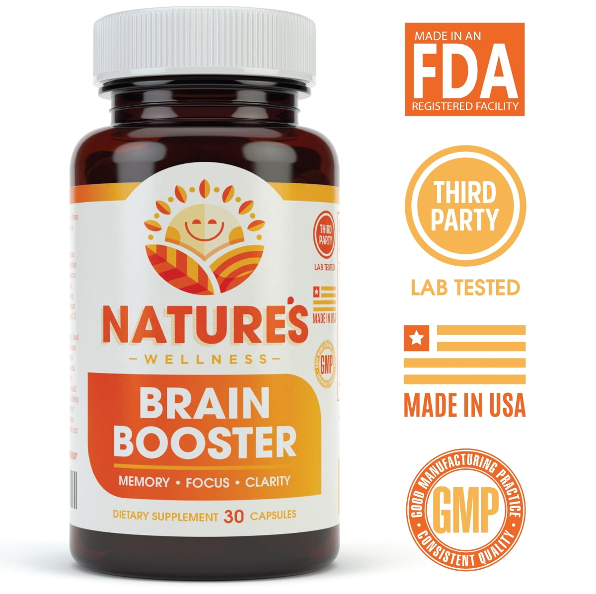 Brain Booster - Natural Cognitive Enhancer for Focus