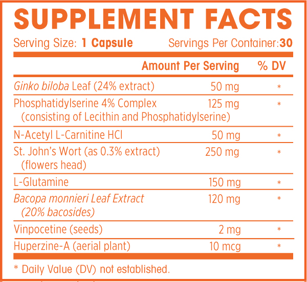 Brain Booster - Natural Cognitive Enhancer for Focus