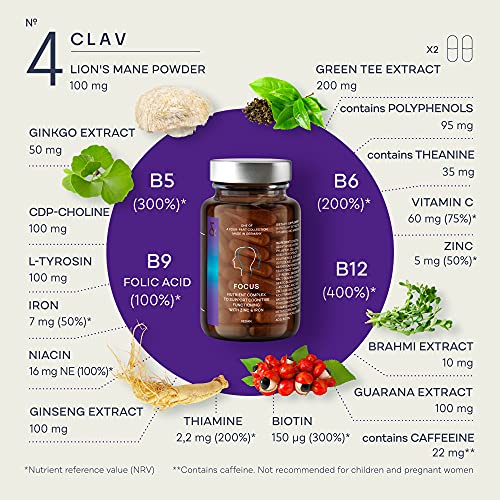 Focus Boost - Nootropic Brain Supplement - 60 Capsules