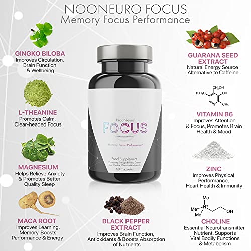 NooNeuro Alpha Brain Focus and Memory Booster
