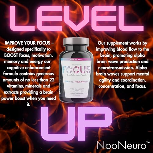 NooNeuro Alpha Brain Focus and Memory Booster