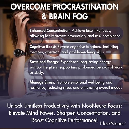 NooNeuro Alpha Brain Focus and Memory Booster