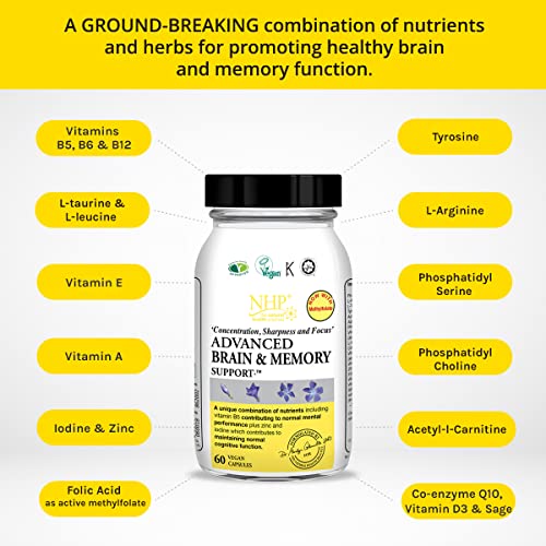 Brain & Memory Support - 60 Natural Capsules