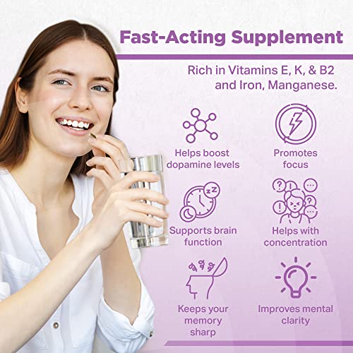 Memory Booster Supplement with Ginkgo Biloba, 60 Capsules