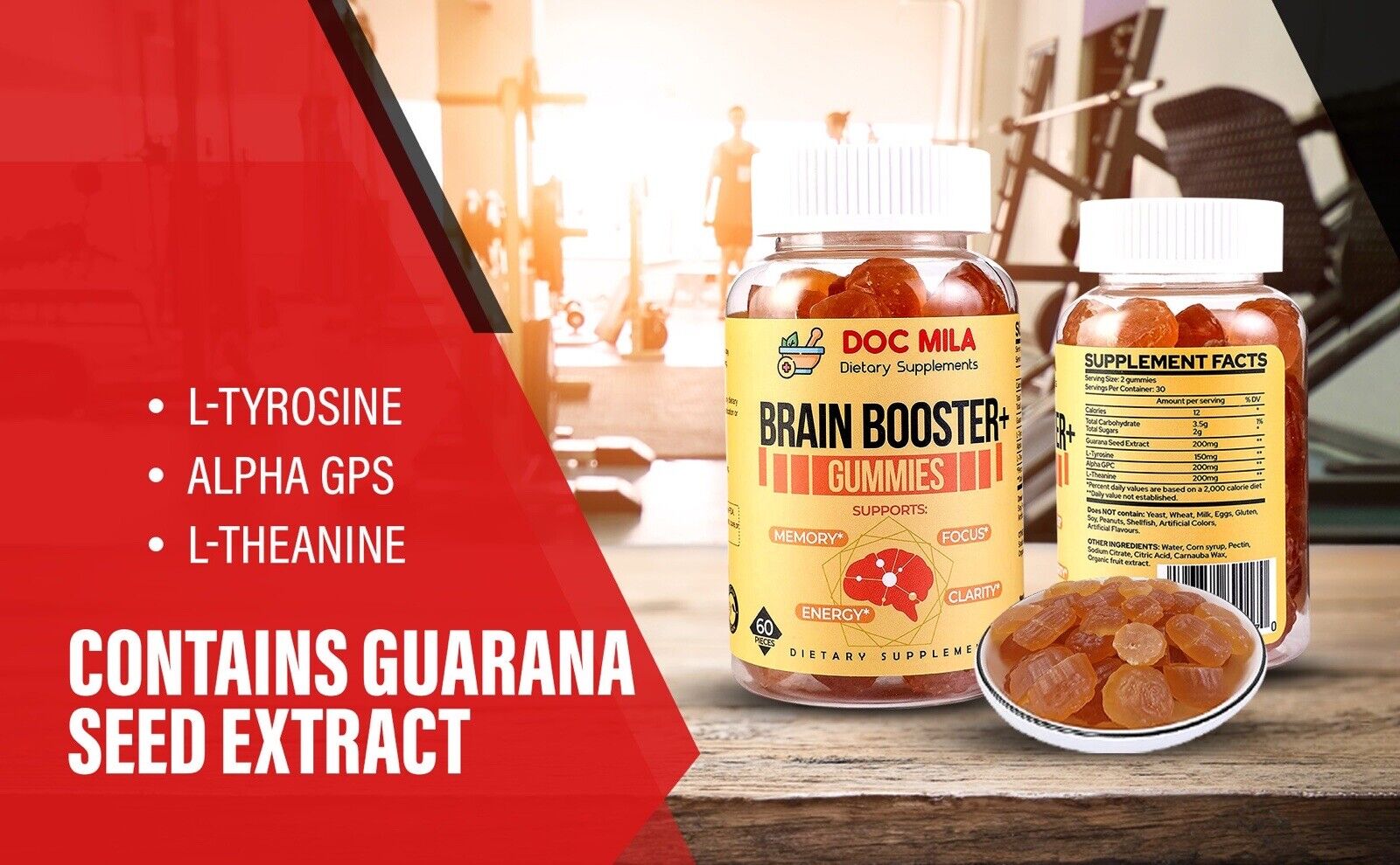 Brain Boosting Gummies for Energy and Focus