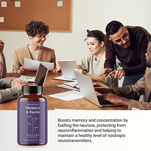 Natural Nootropic for Focus and Energy - 60 Capsules