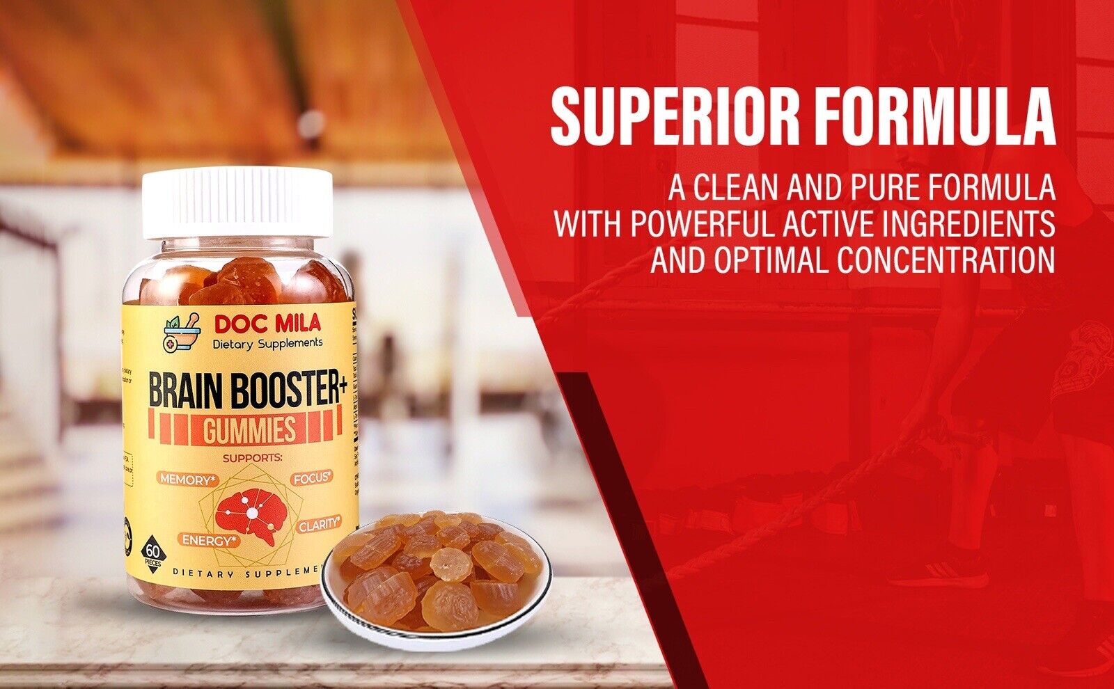 Brain Boosting Gummies for Energy and Focus