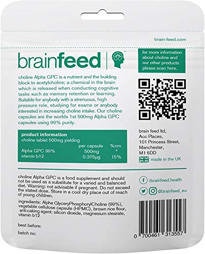 Alpha GPC Choline Capsules for Brain Support