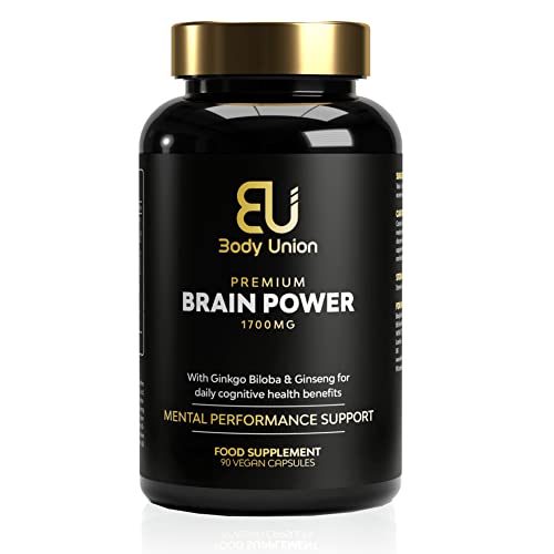 Brain Power Supplement: 90 Vegan Capsules for Focus