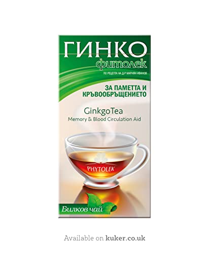 Kuker Ginkgo Biloba Tea Bags for Brain Memory