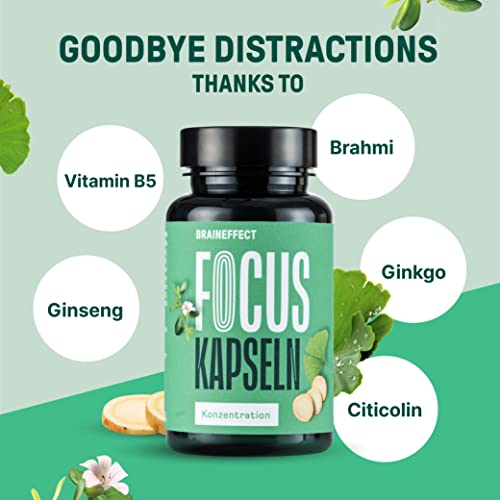 BRAINEFFECT FOCUS - Brain Boosting Capsules with B Vitamins
