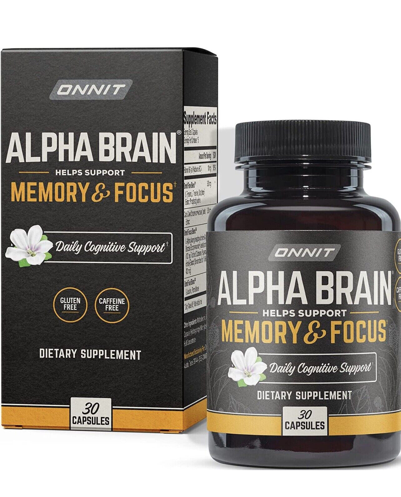 Onnit Alpha Brain Memory & Focus Supplement 30 Count